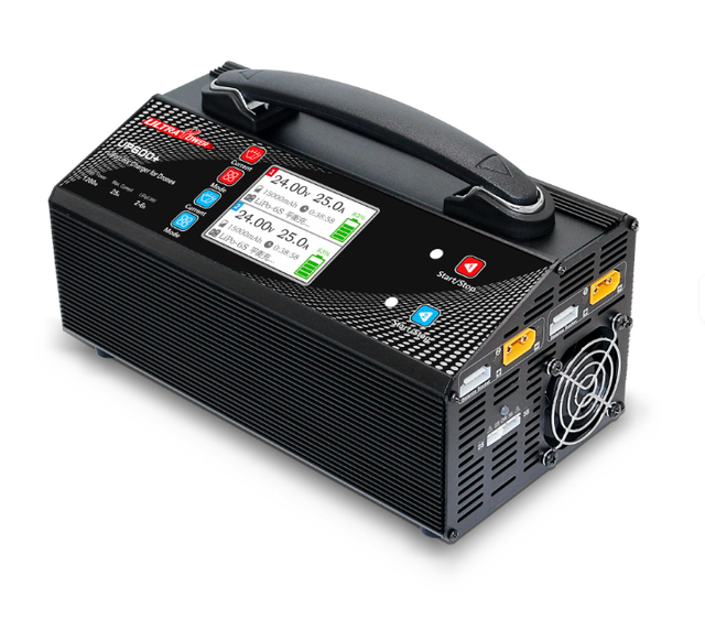 ZBD Power UP600+ Charger 600W*2 25A*2 2 Channel LiPo/LiHV High Power Balance Charger for 6S Batteries for Agriculture Use