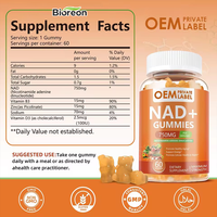 OEM Hoge Kwaliteit NAD Supplement NAD Gummies Nicotinamide Riboside Resveratrol 900mg voor Mannen en Vrouwen