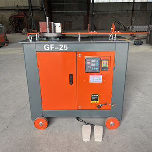 Máquina Dobladora de Barras de Acero <span class=keywords><strong>CNC</strong></span> <span class=keywords><strong>OEM</strong></span> GF25, Diámetro de Doblado de 6-25 mm, Máquina Dobladora de Barras de Refuerzo Eléctrica - Product Image 2