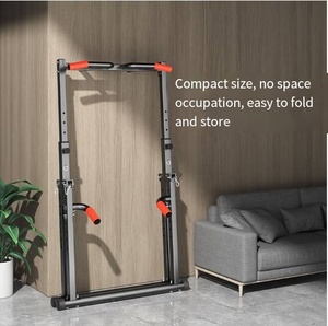 อุปกรณ์ออกกำลังกายแบบปรับได้ Dip Power <span class=keywords><strong>Tower</strong></span> สำหรับใช้ในบ้านและนอกบ้าน  แบบพับได้  พร้อมบาร์โหน  ดีไซน์สามเหลี่ยม  วัสดุเหล็ก - Product Image 3
