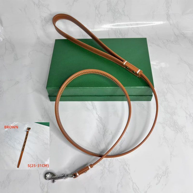 Collier brun + laisse