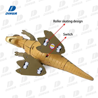 Pil kumandalı elektrikli Robot dinozor oyuncak interaktif ışıklar sesler yürüyüş eğitim Dino çocuklar kızlar için macera oyna