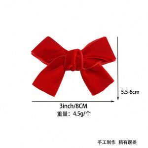 LX Horquilla y Pinza Lateral de Cristal para Niñas, Estilo Europeo Americano, con Diseño de Lazo Dulce, 8*6cm, Pinza Superior de Moda para Fiestas de Niñas - Product Image 3