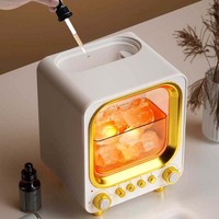 Diffuseur d'arômes ultrasonique avec flamme de cheminée simulée, humidificateur d'huiles essentielles, appareil de parfum d'intérieur