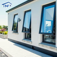 Fenêtres à persiennes verticales en alliage d'aluminium modernes avec isolation thermique pour une utilisation en extérieur dans les maisons, les villas et les appartements