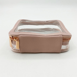 Túi Da Đựng Mỹ Phẩm Trong Suốt Có Khóa Kéo Đôi, Hộp Đựng Mỹ Phẩm Làm Đẹp - Product Image 4