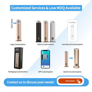 Siweiyi/Greaz Portable USB Rechargeable 120ml Long Lasting Aluminum Essential <b>Oil</b> Aroma <b>Diffuser</b> App Control for Household Hotel - Product Image 5