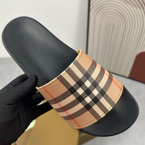 Venta Directa de Fábrica de Pantuflas de Diseño con Patrón a Cuadros de Alta Calidad, Pantuflas para Hombre, Pantuflas para Mujer, Sandalias de Playa - Product Image 6