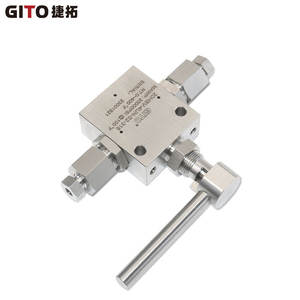 Válvula de Bola Bidireccional de Acero Inoxidable GITO 316 de Alta Presión 20000PSI con Interfaz Recta de 9/16 para Medios Gaseosos - Product Image 1