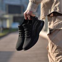 Scarpe con Rialzo 8cm 6cm Nere, Scarpe Casual con Piattaforma, Scarpe Elevate Traspiranti in Maglia per Uomo e Donna