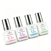 Colle à cils CoMango en gros, personnalisée, 10 ml, 5 ml, super forte, longue durée, liquide doux, végétalienne, sans alcool, imperméable, pour extensions de cils