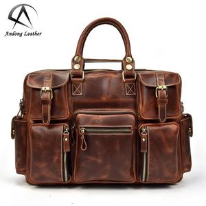 Sacoche pour ordinateur portable en cuir de vache véritable pour hommes, sac à main de voyage d'affaires grande capacité, sac à bandoulière décontracté et élégant - Product Image 1