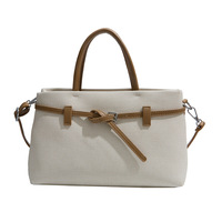 Nouveauté : Sac fourre-tout pour femme avec ceinture décorative, grande capacité, sac à main avec bandoulière amovible, fermeture éclair, sac bandoulière pour usage quotidien