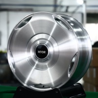 Jantes en aluminium forgé concaves HTOR 22x9.5 24x10 5x112 5x120, finition argent brossé, pour Rolls Royce Spectre Ghost Velar