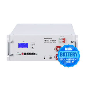 แบตเตอรี่ลิเธียมไอรอนฟอสเฟตแรงดันสูง 48V 50AH/100AH/200AH 4.8KWH/9.6KWH IP65 CAN สำหรับระบบพลังงานแสงอาทิตย์ภายในบ้าน - Product Image 1