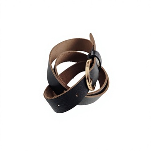 Cinturón de Cuero Vacuno Resistente con Hebilla Cuadrada de Acero, Estilo Vintage, Ecológico, BS INTERNATIONAL, Última Llegada para Chicas, Uttar Pradesh, 3.8 CM - Product Image 4