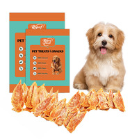 Friandises pour chiens en gros de la fabrique : Poitrine de poulet déshydratée avec recette à base de viande pure pour l'alimentation des chiens actifs