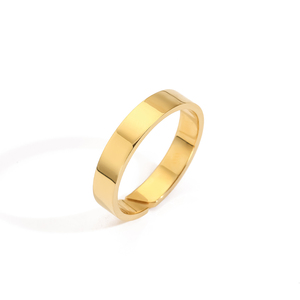 Anéis Abertos Clássicos EManco à Prova d'Água em Aço Inoxidável 18k, Anéis de Metal Baratos para Homens - Product Image 5