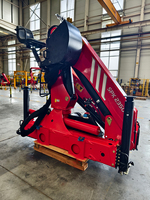 Grue articulée montée sur camion SPK23500, moment de levage 23t-m, charge maximale 10000kg, portée hydraulique 12,4m pour le levage de matériaux