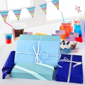 NACHLYNN 54 Sheets Blue Recyclable Tissue <strong>Paper</strong> 70gsm Bulk Gift <strong>Wrapping</strong> for DIY Crafts <strong>Easter</strong> Birthday Party Decorations - Product Image 5