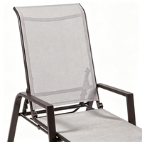 Chaise longue de piscine et de plage moderne, réglable, à gravité zéro, portable et durable, pour l'extérieur, vente en gros