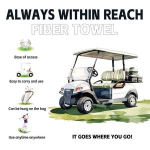 Serviette <span class=keywords><strong>de</strong></span> golf pour balles, humide et sèche, petite serviette <span class=keywords><strong>de</strong></span> poche avec clip en D, accessoires portables <span class=keywords><strong>de</strong></span> nettoyage <span class=keywords><strong>de</strong></span> balles <span class=keywords><strong>de</strong></span> golf pour hommes, femmes, parcours et exercice - Product Image 4