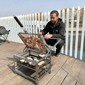 Parrilla <span class=keywords><strong>Argentina</strong></span> Estilo Santa María, Altura Ajustable, Acero Inoxidable, Parrilla Gaucho - Product Image 5