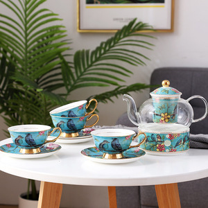 Set di tazze da <span class=keywords><strong>caffè</strong></span> in porcellana cinese in stile europeo con tazza da <span class=keywords><strong>caffè</strong></span> <span class=keywords><strong>e</strong></span> piattino in ceramica creativa di fascia alta - Product Image 5
