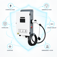 Chargeur rapide DC CCS2 40 kW commercial à double port avec partage de puissance OCPP 1.6J pour zone de service routière, hub de facturation d'énergie ISO 15118