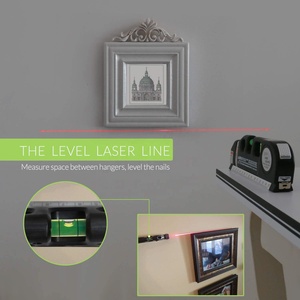 Niveau laser multifonctionnel à base magnétique autonivelante avec ruban de mesure de 8 pieds - Product Image 6
