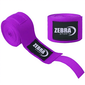 Bandages de boxe Muay Thai en pur coton, gants demi-doigts, écologiques, respirants, imprimés, personnalisables, unisexes, tendance - Product Image 1