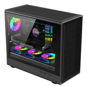 Boîtier pour <span class=keywords><strong>PC</strong></span> Micro ATX Mid Tower personnalisé Boîtier de jeu pour <span class=keywords><strong>PC</strong></span> de jeu Châssis de bureau Boîtier en verre trempé et tours d'ordinateur - Product Image 2