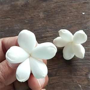 Fleur décorative en fil métallique, petite, douce, écologique, de type jasmin, personnalisée, 1,6 pouce, pour la maison, Noë<span class=keywords><strong>l</strong></span>, Nouvel An, remise de diplôme, Halloween - Product Image 4