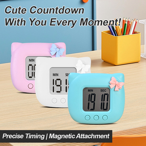 Reloj contador Manual Digital de pantalla grande respetuoso con el medio ambiente, alimentado por batería temporizador, cocina, función de alarma, plástico electrónico - Product Image 2
