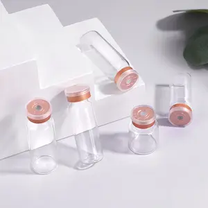 Giá tốt nhất dược phẩm rõ ràng 10 ml lọ thủy tinh 3ml 10 ml lọ vô trùng để tiêm với nút cao su và nắp lật