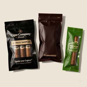 Feuilles de tabac entières imprimées sur mesure naturelles pour emballage de cigare Grabba Leaf sacs en plastique en feuille d'aluminium - Product Image 3