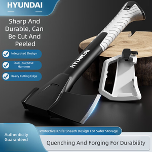 <span class=keywords><strong>Mini</strong></span> hache décorative DIY, manche en bois, acier inoxydable, double lame, hachette, 3 cm de tranchant, marteau de montagne, marteau de terrain - Product Image 2