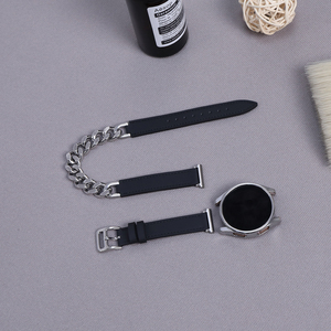 <span class=keywords><strong>Bracelet</strong></span> universel en <span class=keywords><strong>acier</strong></span> inoxydable en cuir de vache pour Casio <span class=keywords><strong>Seiko</strong></span> Huawei <span class=keywords><strong>Bracelet</strong></span> de montre double en cuir véritable de luxe 20mm - Product Image 5