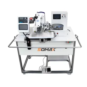 High efficiency Somax SM-05BA Automatic Polo Shirt Button Attaching Feeding Sewing machines Textile Machine Industrial