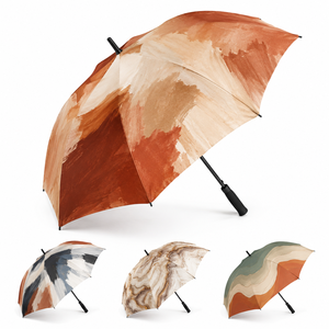Automatic Open Parapluie Windproof 60mph UPF50 Sun Protective EVA Handle 135cm Diameter <b>Large</b> Custom Golf <b>Umbrella</b> With Logo - Product Image 1