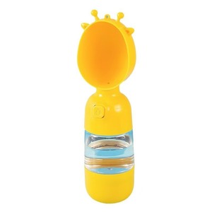 Portable Dog Water Bottle 26.5cm Yellow Deer Shape Pet Feeding Cup For Travel And Outdoor Use - Product Image 2