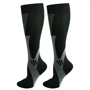 Custom Logo Football Sport Compress Stocking Women Men Athletic Running Compression Socks