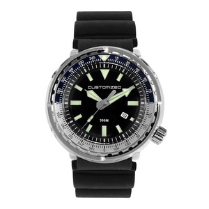 Montre de plongée pour homme en boîtier en étain, automatique, saphir, super lumineuse, résistante à l'eau 300 m, montre-bracelet à quartz solaire - Product Image 2