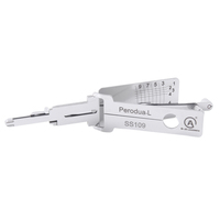 Fournitures de serrurier Original Lishi 2 In1 Perodua-L outil de sélection de serrure cylindre de serrure de voiture lecteur ouvert décodeur de clé pour Toyota Daihatsu