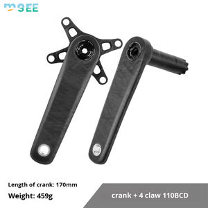 SeeMore 4 Claws 110mm BCD Manivelle en fibre de carbone à montage direct Plateau de pédalier <span class=keywords><strong>DUB</strong></span> Axe de 29 mm Ultra-léger Ensemble de manivelle de vélo de route en carbone - Product Image 4