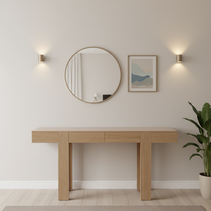 Table <span class=keywords><strong>d</strong></span>'<span class=keywords><strong>entrée</strong></span> moderne, écologique, multifonctionnelle, de haute qualité, pour salon, hôtel, facile à assembler, en MDF, certifiée BSCI-FSC, OEM - Product Image 4