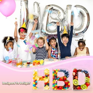 Bandeja de Acrílico de 11 Pulgadas con Letras y Números, Reutilizable, para Aperitivos, Charcutería, Postres, Caja para Servir, Cumpleaños - Product Image 4