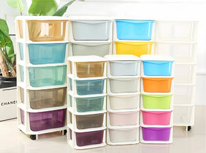 صندوق تخزين بلاستيكي متعدد الطبقات سميك قابل للتكديس مع فواصل للتنظيم على سطح المكتب - Product Image 5