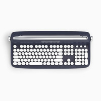 Keyboard Membran Private Mold B503 Actto BT 5.0 Nirkabel Retro Tipe Menulis dengan Penyangga Terintegrasi untuk Tablet dan Ponsel KC CE RoHS FCC TELEC