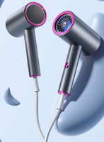 Sèche-cheveux ionique professionnel pliable EFA pour salon, avec souffleur chaud/froid 2200W, protection contre la surchauffe, pour utilisation en extérieur, hôtel, camping-car